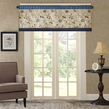 Load image into Gallery viewer, Madison Park Serene Embroidered Window Valance -50X18" MP41-4210 By Olliix
