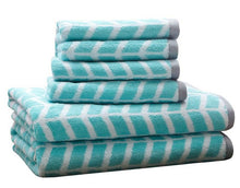 Load image into Gallery viewer, Intelligent Design Nadia 6 Piece Cotton Jacquard Towel Set ID91-524 By Olliix
