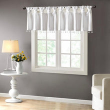 Load image into Gallery viewer, 100% Polyester Twisted Tab Valance With Beads -50X26" MP41-4453 By Olliix
