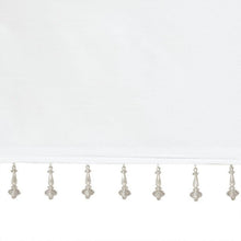 Load image into Gallery viewer, 100% Polyester Twisted Tab Valance With Beads -50X26" MP41-4453 By Olliix

