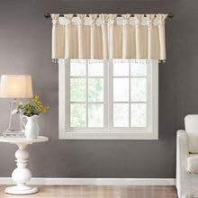 Load image into Gallery viewer, 100% Polyester Twisted Tab Valance With Beads -50X26" MP41-4454 By Olliix
