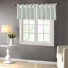 Load image into Gallery viewer, 100% Polyester Twisted Tab Valance With Beads -50X26" MP41-4455 By Olliix
