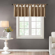 Load image into Gallery viewer, 100% Polyester Twisted Tab Valance With Beads -50X26" MP41-4456 By Olliix
