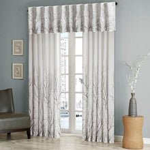 Load image into Gallery viewer, Madison Park Faux Silk Embroidered Window Valance -50X18" MP41-4569 By Olliix
