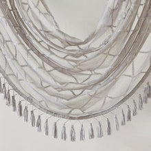 Load image into Gallery viewer, Diamond Sheer Embroidered Waterfall Valance -38X46" MP41-4941 By Olliix
