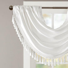 Load image into Gallery viewer, Madison Park Faux Silk Waterfall Embellished Valance -38X46" MP41-4949 By Olliix
