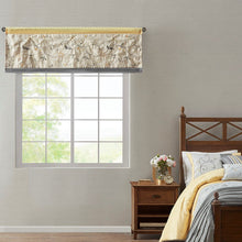 Load image into Gallery viewer, Madison Park Serene Embroidered Window Valance - 50X18" MP41-5479 By Olliix
