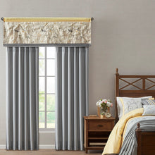 Load image into Gallery viewer, Madison Park Serene Embroidered Window Valance - 50X18" MP41-5479 By Olliix
