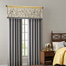 Load image into Gallery viewer, Madison Park Serene Embroidered Window Valance - 50X18" MP41-5479 By Olliix
