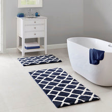 Load image into Gallery viewer, Madison Park Bittman Reversible High Pile Tufted Microfiber Bath Rug - 24X60" MP72-5664
