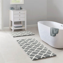 Load image into Gallery viewer, Madison Park Bittman Reversible High Pile Tufted Microfiber Bath Rug - 21X34" MP72-5665
