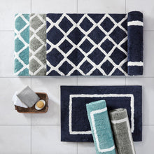Load image into Gallery viewer, Madison Park Bittman Reversible High Pile Tufted Microfiber Bath Rug - 21X34" MP72-5665
