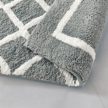 Load image into Gallery viewer, Madison Park Bittman Reversible High Pile Tufted Microfiber Bath Rug - 24X60" MP72-5666
