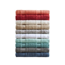 Load image into Gallery viewer, Madison Park Essentials Adrien Super Soft 6 Piece Cotton Towel Set MPE73-788
