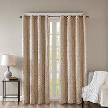 Load image into Gallery viewer, Mirage Knitted Jacquard Blackout Window Panel (50x84) - Champagne SS40-0013 By Olliix
