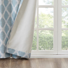 Load image into Gallery viewer, Sunsmart Blakesly Printed Ikat Blackout Patio Curtain - 100X84" SS40-0112

