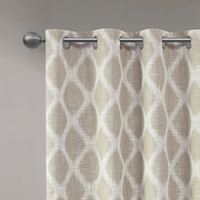 Load image into Gallery viewer, Sunsmart Blakesly Printed Ikat Blackout Patio Curtain - 100X84" SS40-0113
