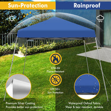 Load image into Gallery viewer, 10 x 10 Feet Outdoor Instant Pop-up Canopy with Carrying Bag-Blue
