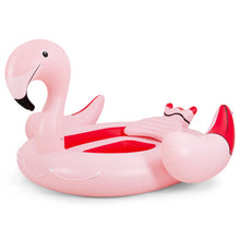 Load image into Gallery viewer, 6 People Inflatable Flamingo Floating Island with 6 Cup Holders for Pool and River
