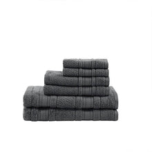 Load image into Gallery viewer, Madison Park Essentials Super Soft 6 Piece Cotton Towel Set Mpe73-665
