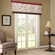 Load image into Gallery viewer, Madison Park Serene Embroidered Window Valance -50X18" MP41-1532 By Olliix
