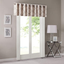 Load image into Gallery viewer, Madison Park Saratoga Fretwork Print Valance -50X18" MP41-2021 By Olliix
