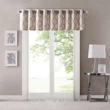 Load image into Gallery viewer, Madison Park Saratoga Fretwork Print Valance -50X18" MP41-2021 By Olliix
