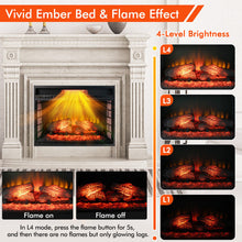 Load image into Gallery viewer, 26 Inch Infrared Electric Fireplace Insert with Remote Control
