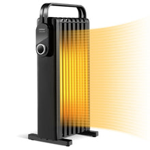 Load image into Gallery viewer, 1500W Electric Space Heater Oil Filled Radiator Heater with Foldable Rack-Black
