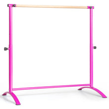 Load image into Gallery viewer, 51 Inch Ballet Barre Bar with 4-Position Adjustable Height-Pink
