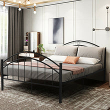 Load image into Gallery viewer, 84" x 64" x 42" Queen Size Folding Steel Bed Frame 10 Legs
