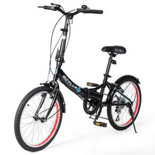 Load image into Gallery viewer, 20 Inch Lightweight Adult Folding Bicycle Bike with 7-Speed Drivetrain Dual V-Brakes
