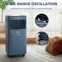 Load image into Gallery viewer, 8000BTU 3-in-1 Portable Air Conditioner with Remote Control-Dark Blue
