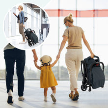 Load image into Gallery viewer, Lightweight Baby Stroller with One-Hand Quick Folding-Black
