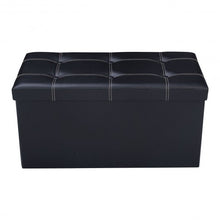 Load image into Gallery viewer, 30" Large Folding Ottoman Storage Seat
