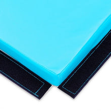 Load image into Gallery viewer, 4' x 6' x 2" PU Thick Folding Panel Exercise Gymnastics Mat-Blue
