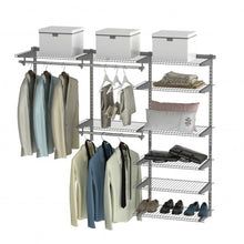 Load image into Gallery viewer, Custom Closet Organizer Kit 4 to 6 ft Wall-Mounted Closet System with Hang Rod
