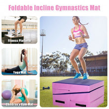 Load image into Gallery viewer, Incline Gymnastic Pad Folding Wedge Ramp Gym Fitness Exercise Sport Tumbling Mat
