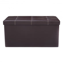 Load image into Gallery viewer, 30" Large Folding Ottoman Storage Seat
