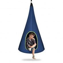 Load image into Gallery viewer, 40" Kids Nest Swing Chair Hanging Hammock Seat for Indoor Outdoor-Blue
