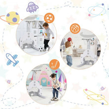 Load image into Gallery viewer, 3 in 1 Kids Basketball Hoop Set with Balls-White
