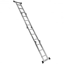 Load image into Gallery viewer, 12.5' 12-Step Multi Purpose Aluminum Folding Scaffold Ladder
