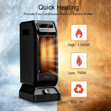 Load image into Gallery viewer, 1500W 12H Timer Remote Control Electric Space Heater
