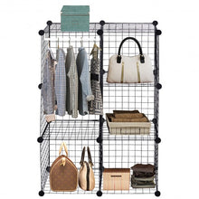 Load image into Gallery viewer, DIY 6 Metal Wire Free Standing Modular Storage Cubes
