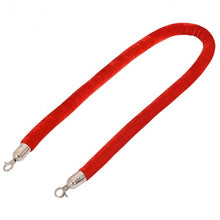 Load image into Gallery viewer, Crowd Control Velvet Rope with Polished Hooks
