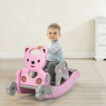 Load image into Gallery viewer, 4-in-1Baby Rocking Horse Slide Set-Pink
