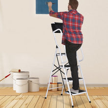 Load image into Gallery viewer, 2-in-1 Folding Non-slip 4 Step Ladder
