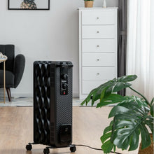 Load image into Gallery viewer, 1500 W Oil-Filled Heater Portable Radiator Space Heater w/ Adjustable Thermostat

