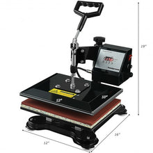 Load image into Gallery viewer, 12" x 10" Heat Press Machine Swing-Away Digital Transfer Sublimation T-Shirt
