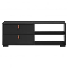 Load image into Gallery viewer, Entertainment Media TV Stand with Drawers-Black
